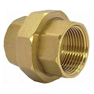Luva união latão 3/4"