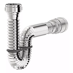 Sifão tubo extensivo universal 70 cm cromado canopla blukit