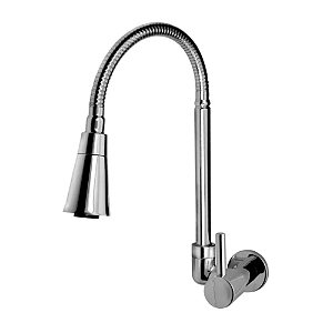 Torneira cozinha com ducha gourmet cromada delicatta kimetais