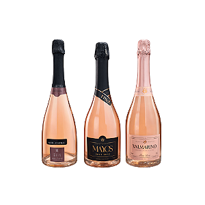 Kit Espumantes Top Rose's do Brasil - 750ml