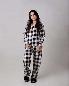 PIJAMA FEM FLANELA