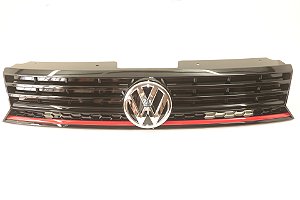Grade Dianteira Vw Gol Saveiro 2017 2018 2019 Friso Vermelho