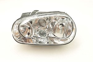 Farol Esquerdo Vw Golf 99 2000 2001 2002 2003 2004 Com Milha
