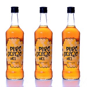 Combo 3 Garrafas Bebida Alcóolica Mista Puro Desejo - Mel