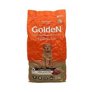 Ração Golden Fórmula Cães Adultos Carne e Arroz 15kg – Alta Digestibilidade e Nutrição Premium