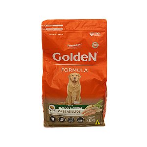 Golden Fórmula Cães Adultos Frango e Arroz 3kg