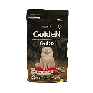 Ração Golden Gatos Adultos Carne 1kg – Nutrição Completa e Alta Palatabilidade