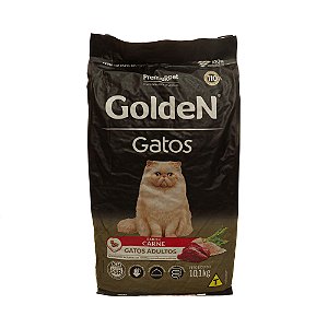 Ração Golden Gatos Adultos Carne 10,1kg – Nutrição Completa, Alta Palatabilidade e Fezes Firmes