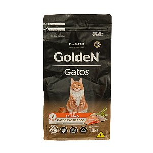 Ração Golden Gatos Castrados Salmão 1kg – Controle de Peso e Saúde Urinária
