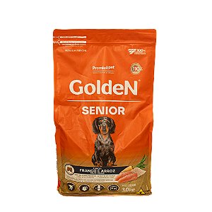Ração Golden Fórmula Mini Bits Sênior Porte Pequeno Frango e Arroz 3kg