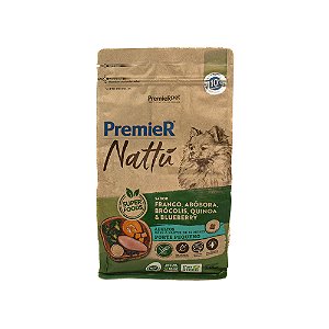 Ração PremieR Nattú Cães Adultos Pequeno Porte Abóbora 1kg – Super Premium Natural