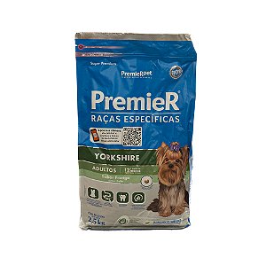 Ração PremieR Raças Específicas Yorkshire Adultos Frango 2,5kg – Super Premium