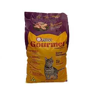 Quatree Gourmet Gatos Castrados Mix de Carnes 10,1kg | Ração Premium
