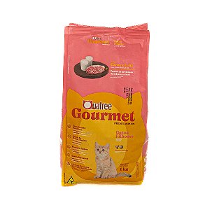 Quatree Gourmet Gatos Filhotes Carne & Leite 1kg | Ração Premium