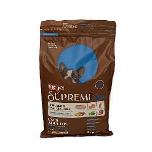 Quatree Supreme Cães Adultos Raças Pequenas Frango & Batata Doce 3kg | Ração Super Premium