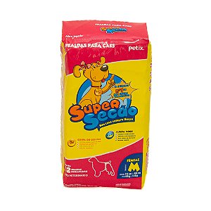 Super Secão Fralda Descartável para Cães Fêmeas M – 12 Unidades | Alta Absorção