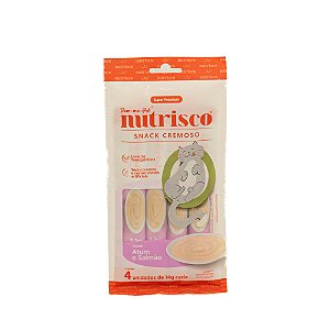 Nutrisco Snack Cremoso para Gatos Atum & Salmão 56g | Petisco Premium
