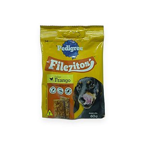Petisco Pedigree Filezitos Sabor Frango para Cães 60g