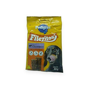 Petisco Pedigree Filezitos Sabor Churrasco 60g