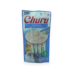 Petisco Cremoso para Gatos Inaba Churu Tuna Recipe Sabor Atum 56g