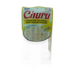 Petisco Cremoso para Gatos Inaba Churu Sabor Frango com Queijo 56g