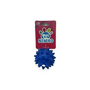 Brinquedo Mordedor de Vinil Bola Espinho Pet Ninho