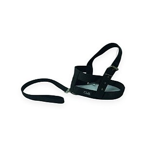 Conjunto Peitoral e Guia Club Pet Preto Nº 10