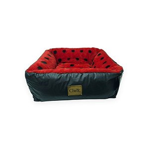 Cama Pet Club Pet Corino Pelúcia Joaninha Tamanho P