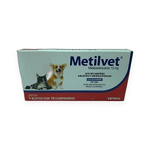 Anti-Inflamatório Metilvet Vetnil 10 mg - 10 Comprimidos