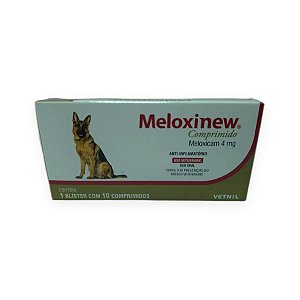 Anti-Inflamatório Meloxinew 4 mg Vetnil - 10 Comprimidos