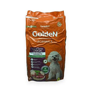 Ração GoldeN Formula Cães Adultos Porte Pequeno Carne, Arroz e Vegetais 15kg