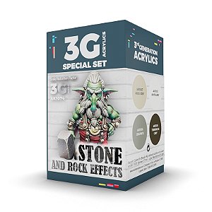 Wargame Color Set. Stone And Rock Effects.