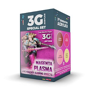 Wargame Color Set. Magenta Plasma And Glowing Effects.