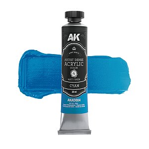 AK Interactive AKAD004 - Artistic Dense Acrylic Color - Cyan