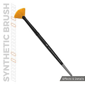AK SYNTHETIC BRUSH - FAN SHAPE