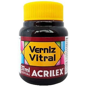 VERNIZ VITRAL/37ML VERMELHO CARMIM