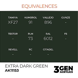EXTRA DARK GREEN – STANDARD