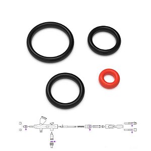 Mobius Airbrush Black O-Rings