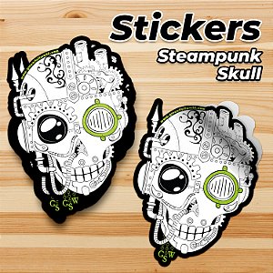 GSW Skull Sticker