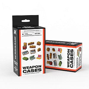 Weapon Cases - Scenography Wargame Set - 100% Polyurethane Resin Compatible With 30-35mm Scale