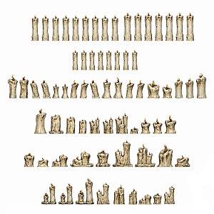 Resin Candles — 70 pieces — 1:48 to 1:35