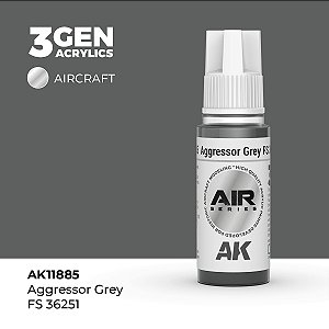 Tinta Acrílica AK Interactive 3GEN AIR Aggressor Grey FS 36251 18ml