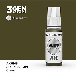 Tinta Acrílica AK Interactive 3GEN AIR AMT-4 (A-24M) Green 18ml