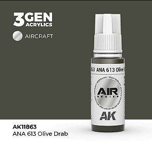 Tinta Acrílica AK Interactive 3GEN AIR ANA 613 Olive Drab 18ml