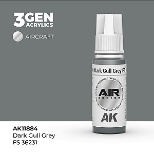 Tinta Acrílica AK Interactive 3GEN AIR Dark Gull Grey FS 36231 18ml