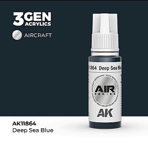Tinta Acrílica AK Interactive 3GEN AIR Deep Sea Blue 18ml