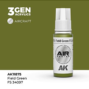 Tinta Acrílica AK Interactive 3GEN AIR Field Green FS 34097 18ml