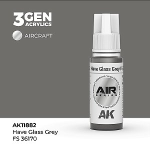 Tinta Acrílica AK Interactive 3GEN AIR Have Glass Grey FS 36170 18ml