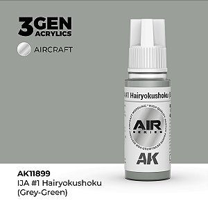 Tinta Acrílica AK Interactive 3GEN AIR IJA #1 Hairyokushoku (Grey-Green) 18ml