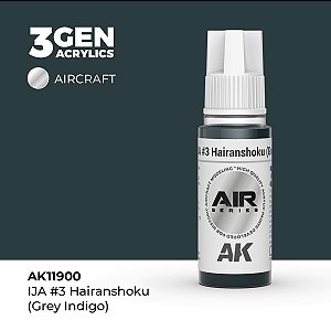 Tinta Acrílica AK Interactive 3GEN AIR IJA #3 Hairanshoku (Grey Indigo) 18ml